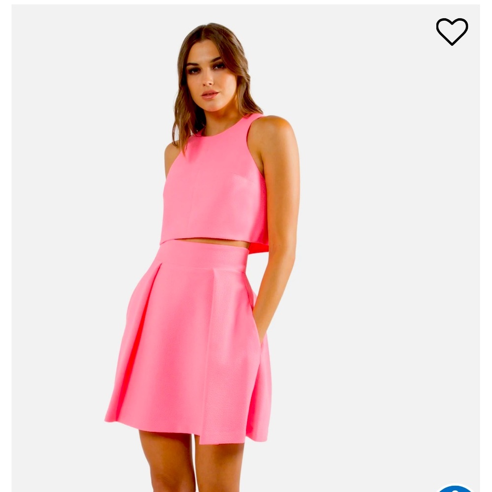 Black Halo Sanibel Two Piece Mini Dress in Pink